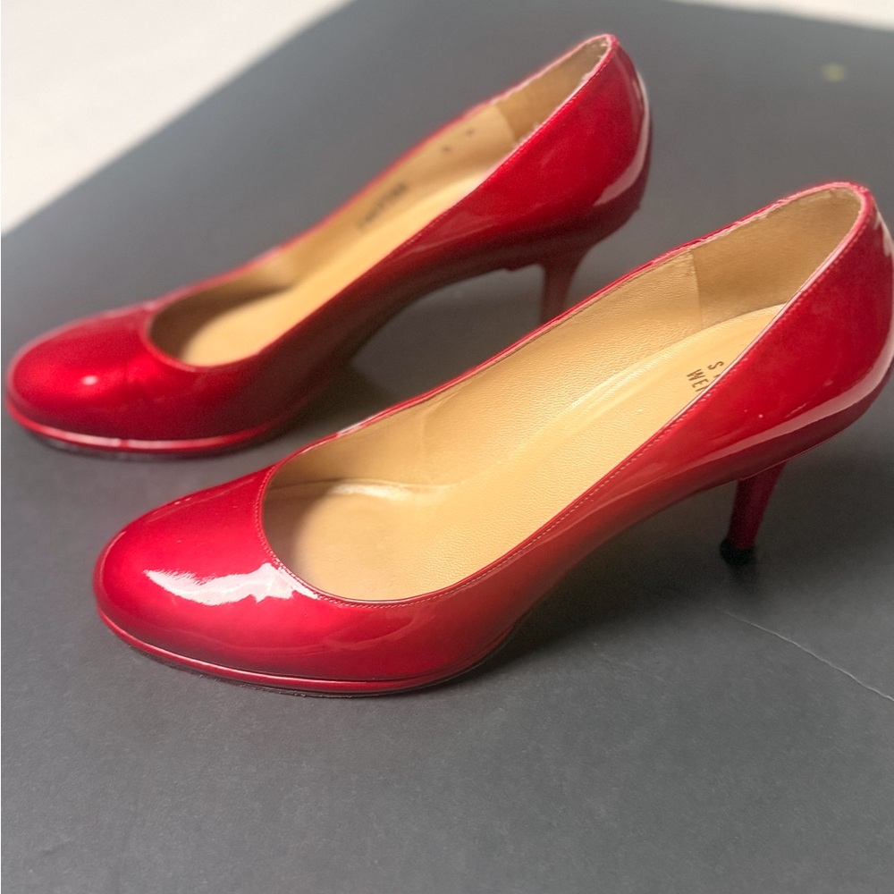 Stuart Weitzman Elegant Red Women's Heels